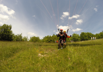 Atterrissage biplace